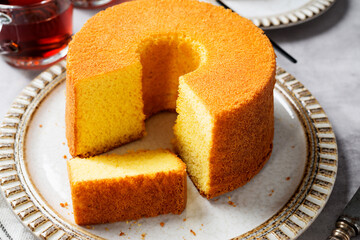 Soft and fluffy original Chiffon Cake.	