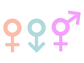 Female, male & transgender symbols