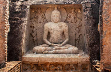 Samadhi Buddha Statue at Thanthirimalei Raja Maha Vihara, Anuradhapura, Sri Lanka