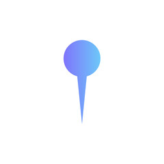 Location vector icon with gradient