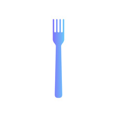 Fork vector icon with gradient