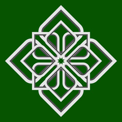 Islamic ornament vector simple sign