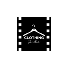 T shirt Hanger with Film Reel for Film Production Studio Logo