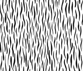 Abstract seamless ink pattern with vertical calligraphic brush strokes