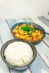 Process of Cooking Mapo Tofu