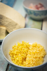 Process of Cooking Mapo Tofu