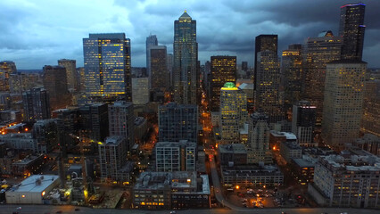 Fototapeta na wymiar city skyline in Washington