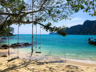 beautiful Phi Phi Island beach at Krabi, Thailand