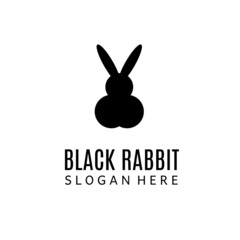 Illustration of a good rabbit logo design for any purpose related to rabbit animals 