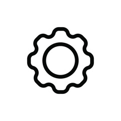 Vector icon set, tools, gears, Gear Sign Isolated on white background. Help option account concept. Trendy flat style.