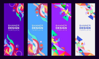 Banner abstract design template