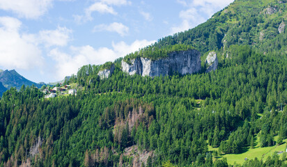Laste, a small town in the Belluno Dolomites