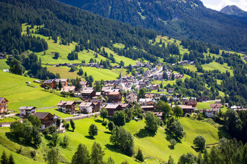 Colle Santa Lucia spring is a splendid town in the Belluno Dolomites