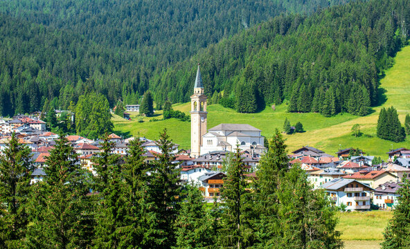 the beautiful Padola in Comelico Superiore on the Belluno Dolomites