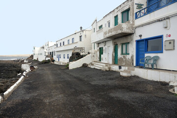 Fototapeta na wymiar Lanzarote. The fishermen village Caballo