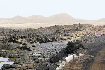 Lanzarote. The landscape of the fishermen village Caballo