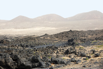 Lanzarote. The landscape of the fishermen village Caballo