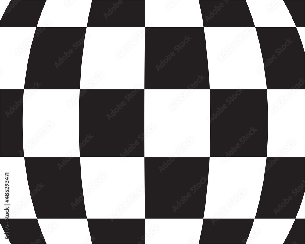 Aufkleber black and white vector abstract pattern. art design geometric shape background. graphic visual disor