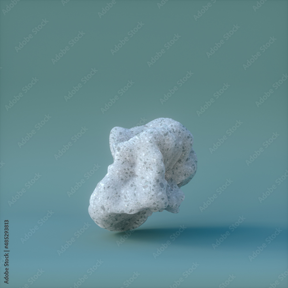 Aufkleber Natural Beauty podium backdrop for product display with abstract stone. 3d rendering. 