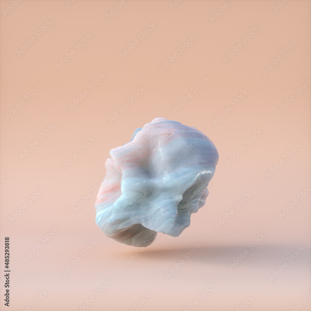 Aufkleber Natural Beauty podium backdrop for product display with abstract stone. 3d rendering. 