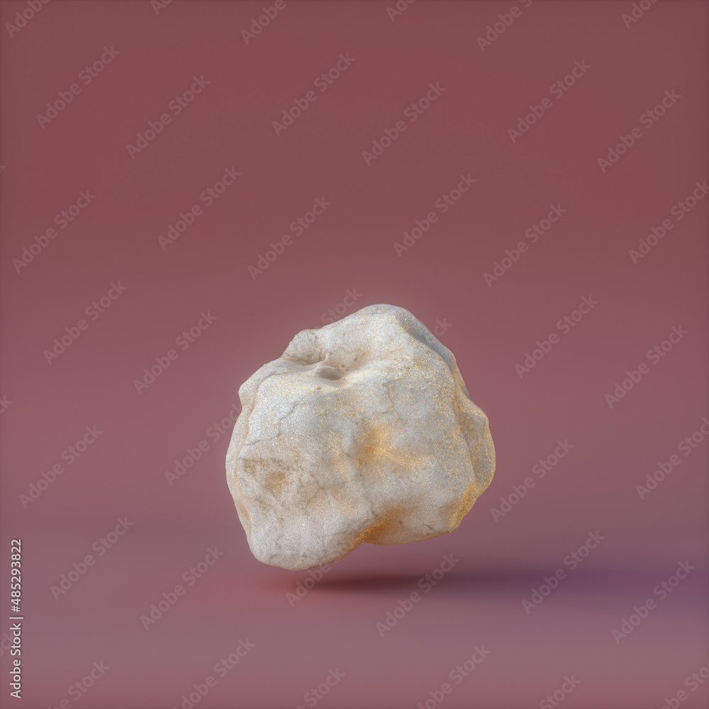 Aufkleber natural beauty podium backdrop for product display with abstract stone. 3d rendering.