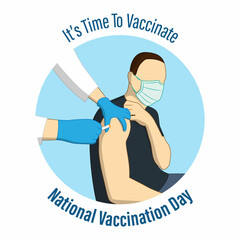 Vector illustration for National vaccination Day
