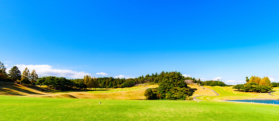 ゴルフ　ラウンド　秋　春　冬　【 golf の イメージ 】