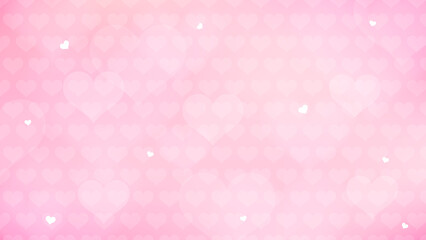 Fototapeta na wymiar Valentine Background vector illustration. Heart bokeh on pink heart pattern background.