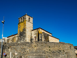 Fototapeta na wymiar Church of Saint Mary in Laxe - A Coruna (Spain)