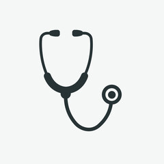 Stethoscope icon vector. medical, medicine, health, doctor, hospital symbol