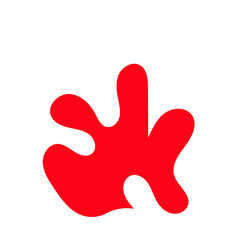 Abstract Shapes Red 