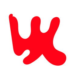 Abstract Shapes Red 