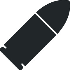  Detailed bullet icon, military bullet icon