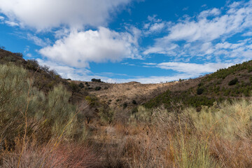 mountainous landscape in the south of Granada in Spain