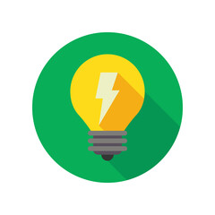 Light bulb idea icon