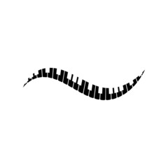 Piano icon vector ilustration template