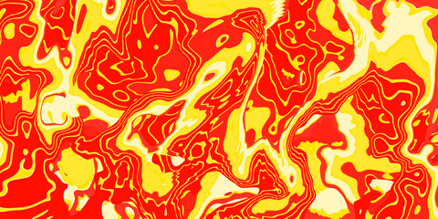 Abstract orange yellow colors liquid graphic texture background.
