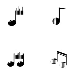 Piano icon vector ilustration template
