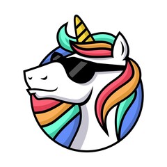 unicorn head illustration