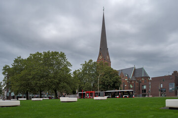 Fototapeta na wymiar Hamburg Speersort, Hauptkirche St. Petri