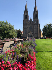 Lovely church on a European city square