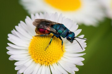 fly on a flower