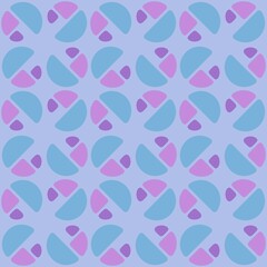 Rounded abstract seamless pattern - accent for any surfaces.