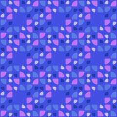 Rounded abstract seamless pattern - accent for any surfaces.