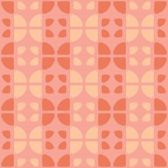 Rounded abstract seamless pattern - accent for any surfaces.