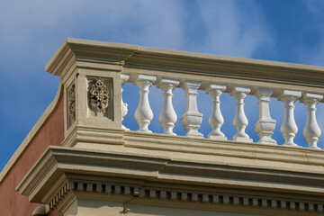 balustrade and terrace in Tavira, Algarve, Portugal