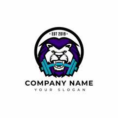 Fitness logo vector design template