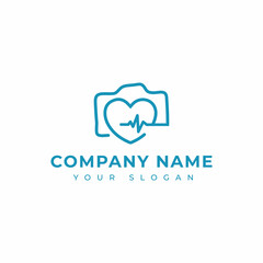 Health photography logo vector design template