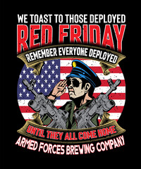 Veteran Red Friday T-Shirt Design