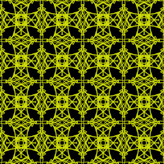 Seamless geometric pattern of mandalas, flowers. Design of the background, interior, wallpaper, textiles, fabric, packaging.